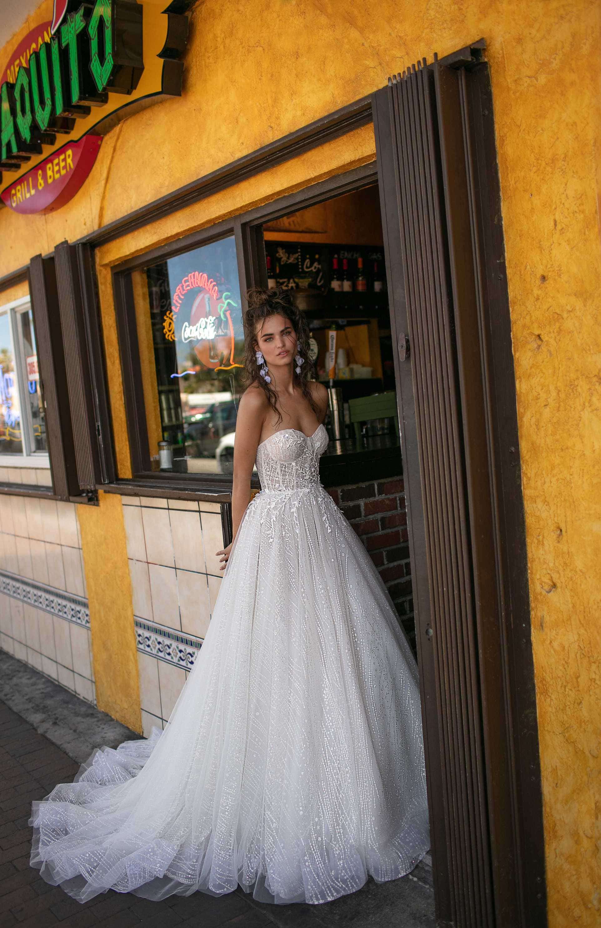 Berta Wedding Dresses In Paris Metal Flaque