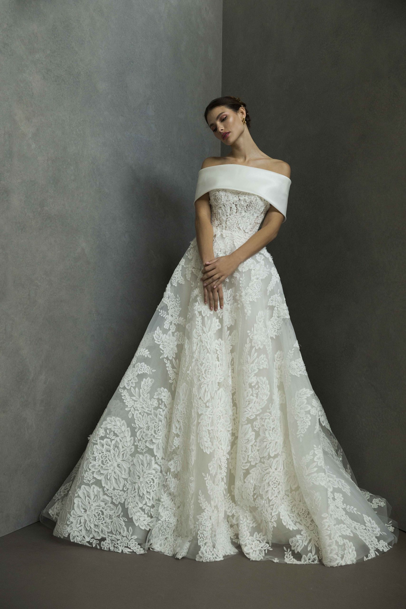 Mark Ingram wedding dress in Paris Metal Flaque Bridal