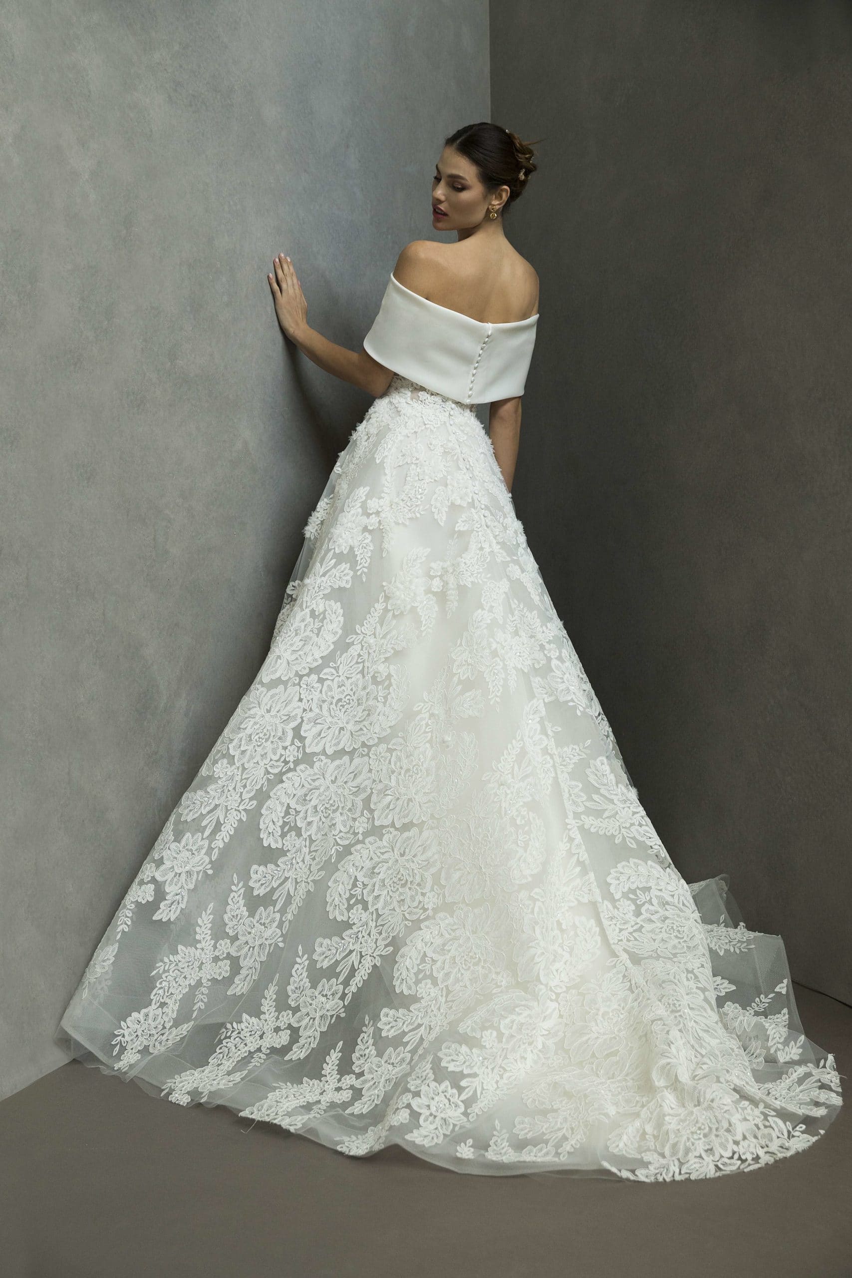 Mark Ingram wedding dress in Paris Metal Flaque Bridal